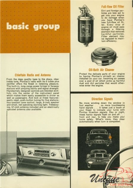 1955 Pontiac Accessories Brochure Page 1